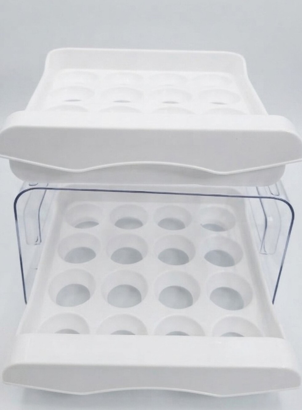 White Egg Storage Organizer Tray - Home Storage & Organization